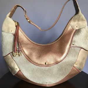 Vintage Cole Haan Goldfish Pouchette Bronze Hobo